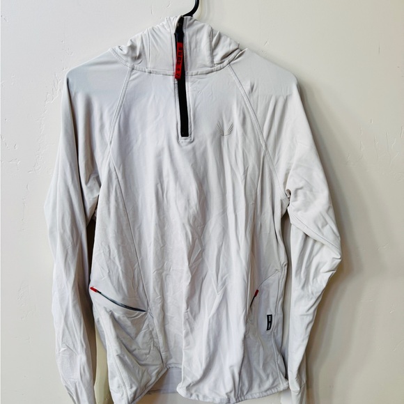 ASRV Men's Thermal Training Hoodie Trio Black / Blue / Stone - Picture 3 of 8